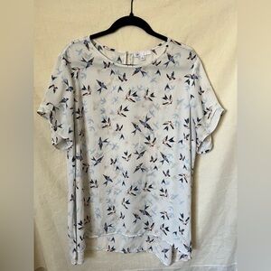 DR2 by Daniel Rainn bird print blouse - size XL
